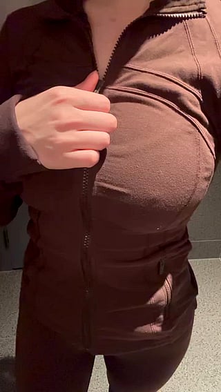 Asian Big Tits Tease in the Change Room'