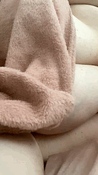 Good Morning: A Pink Blanket and White Legs'
