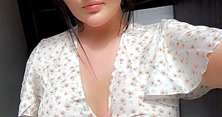 Busty Brunette in a Sundress: 'I'm Ready to Breed!''