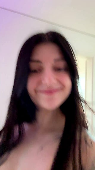 C Cup Natural Ebony Hotwife Smiling for the Camera'