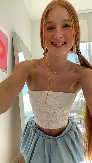 Cute A Cups: A Selfie of a Woman with a Smile'