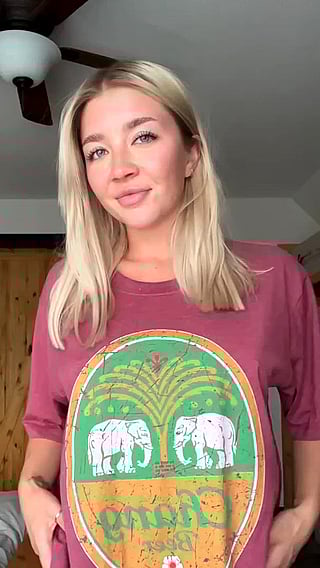 Blonde Bombshell Surprises You with Her Homemade Goods'
