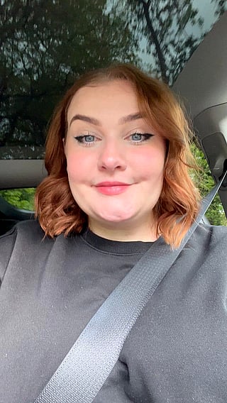 Caught Smiling at the Camera with Big Tits'