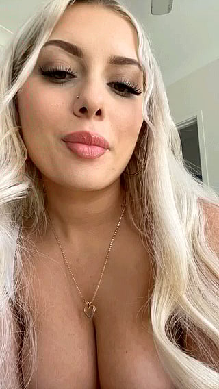Good Size for a Titty Fuck: Blonde Babe with Piercing'