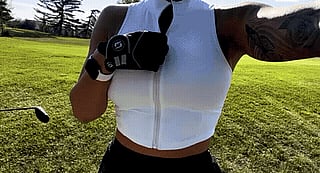 Keeping the Guys on Their Toes When They Golf with Me'
