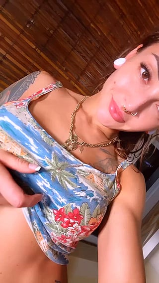 Hard Boobs & Tattoo: A Cute Brunette's Offer'