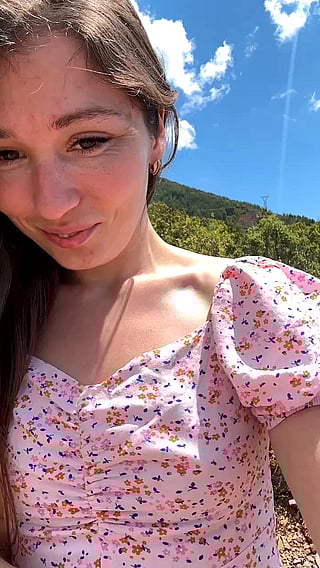 Show Me Your Boobs: A Cute and Petite Teen's Outdoor Adventure'