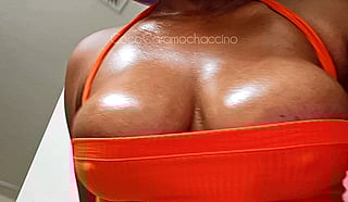 Orange Creamsicle Reveal: A Sizzling Hot Showcase of Large Breasts'