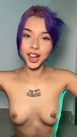 Hot Chick with a Piercing and Tattoo'
