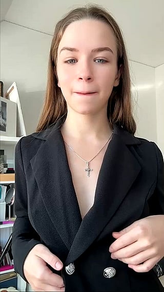 Cute Tits Reveal: A Blowjob and Masturbating MILF'