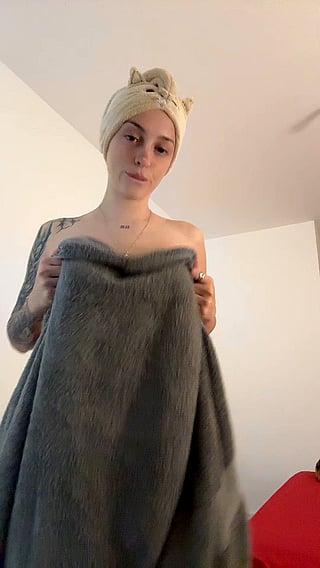 Cute C Cup Girl Shows Off Her Boobs Without a Bra'
