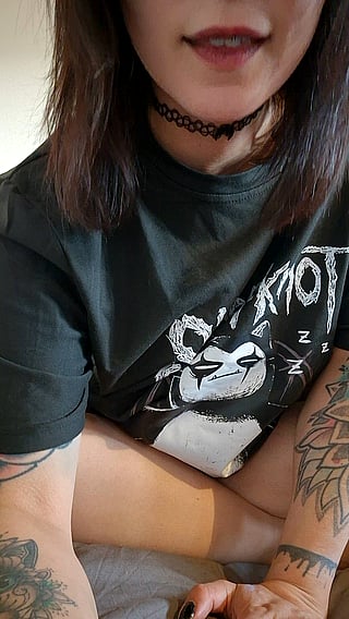 Showing off my huge tits in a baggy shirt'