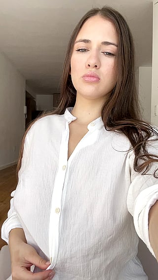 Unbuttoned My Shirt Perfect Titties at Work'