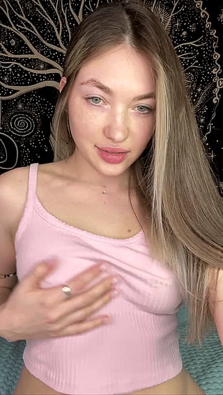 Revealing My Teen Tits: A Pink Shirt and Ring'