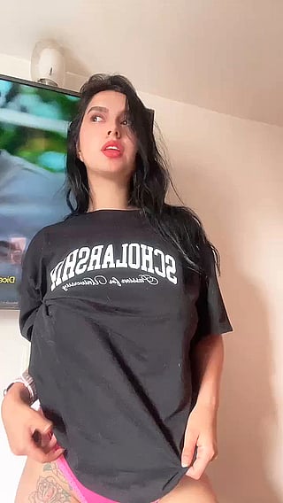 Titty Reveal: Do You Dig How I Run My Hands First Over My Boobs and Then Over My Lips?'