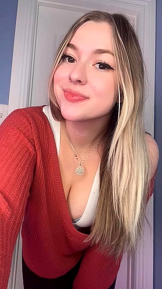 Was my big ass reveal worth waiting for? Blonde OnlyFans model shows off her boobs.'