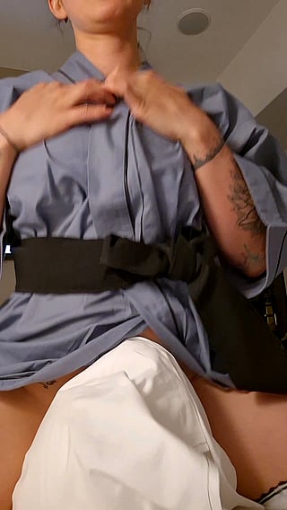 Big Tits Revealed in Japanese Hotel Room'