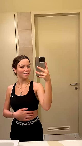 Gym Bathroom Reveal: 'Nudging Them is My Favorite' - Boobs, Blowjob, Cute, Masturbating'