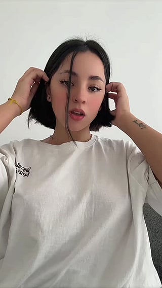 Cute Brunette Teen Gives You a Gift of Happiness'