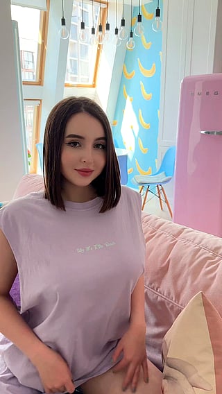 Show Off Your Boobs: A Cute Brunette Teen's OnlyFans Journey'