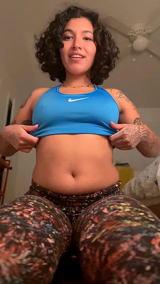 A Lil' Drop for Papi: Amateur Brunette Cute Homemade Latina Titty Drop'