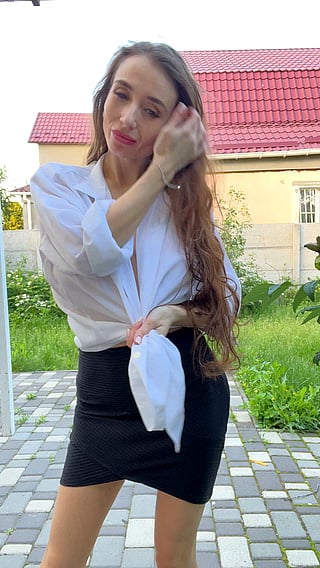 B Cup Natural: Cute MILF Shows Off Her Tits'