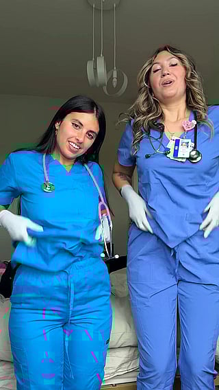 Nurses Showing Their Titties: A Latex Glove and Medical Fetish Video'
