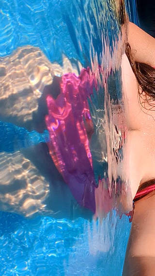 Keepin' it Cool: Chubby White Girl Boobs in the Water'