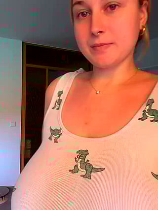 Big Tits MILF: Cover Them with Your Sweet White Cream'