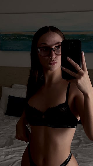 I Didn't Mean to Be Your Fave Distraction, But Maybe I Did: Amateur Brunette in Lingerie'