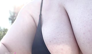 Busty Babe in Black Bikini: 'You Guys Told Me to Wear It, Hope You Like It!''