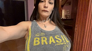These Tits Deserve to be Seen More Often: Brazilian Babe in a Tank Top'