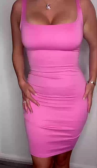 Pink Tight Dress Looks Better Off'