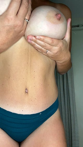 Milky White Boobs: A MILF's Delight'