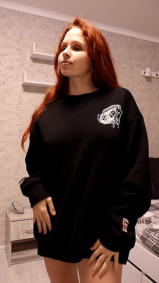 My Sleeper Build: A Black Sweater with a White Design'
