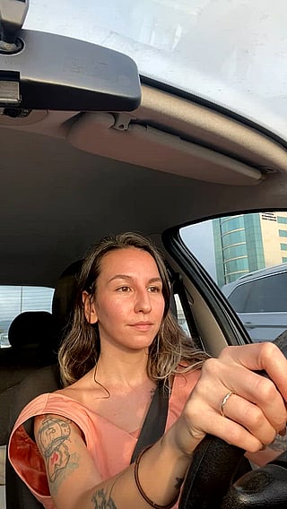 Driving with Boobs: OnlyFans Flashing'