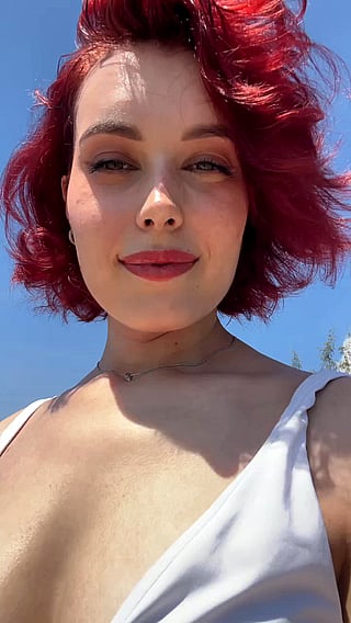 Reveal by the Sea: MILF Exposes Her Tits on OnlyFans'