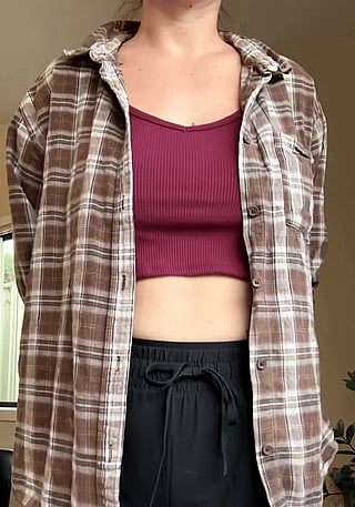 Hot Tip: Wear a Shirt on Top to Hide Your Bra - No One Knows You're Not Wearing One Until You Do This!'