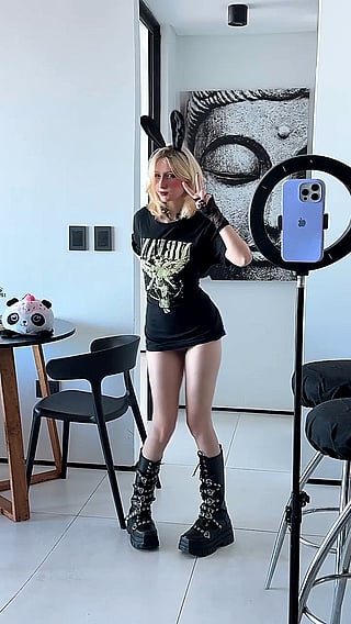 Small Tits, Big Attraction: A Goth Girl's Homemade Video'