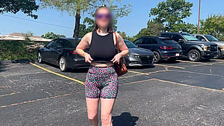 I was dared to walk in the parking lot topless, I obliged so I could get some more sun on my pale skin and ghost nipples'