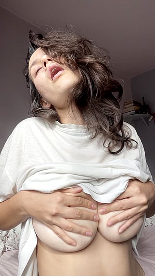 Big Tits Teen Masturbating: Can You Say How Much I'm Enjoying Them?'