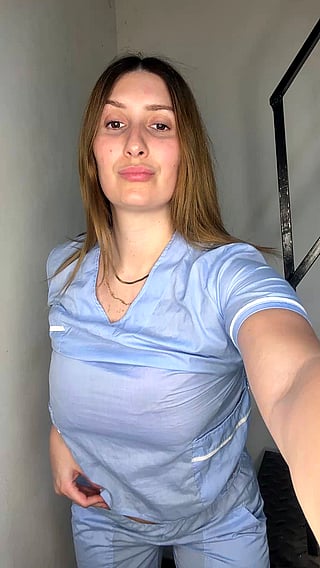 Nurse Reveal: Big Tits, MILF, Natural Tits, NSFW, Reveal, Tits'