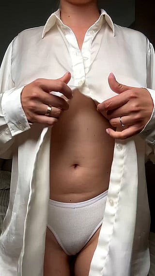 Big Tits Show Off in White Shirt'