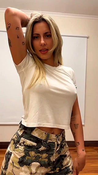 Blonde Babe Striptease: I Got Moves, Boobs, and Booty Too!'