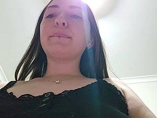 So Full, So Ouchy: A Cute Brunette MILF with Big Tits and Natural Boobs'