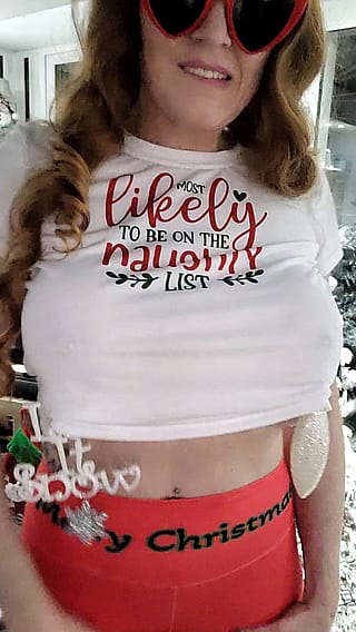 Ready for a festive tittyfuck'