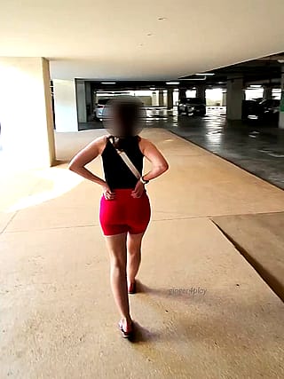 I was taking a few risks in the parking garage today'