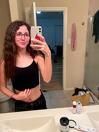 tiny tits and new glasses :))'