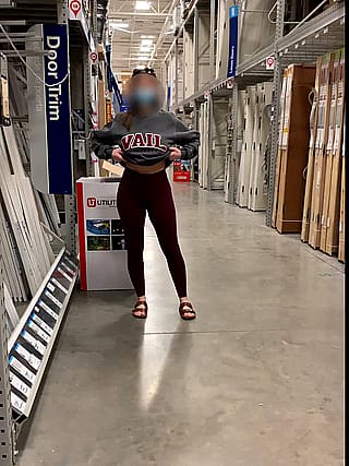 Love the risk of getting caught on security camera at Lowes'